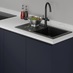 Greenwich Navy Handleless - Sink and Tap