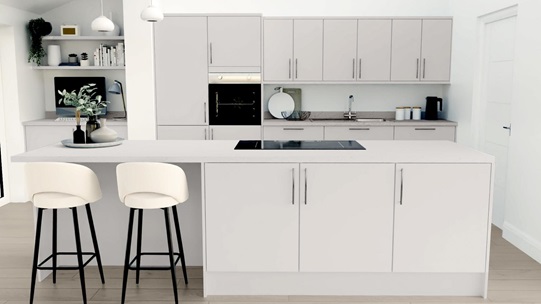 Greenwich Dove Grey EKES Island Main Set Shot