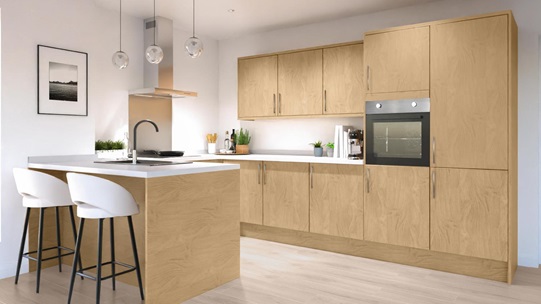 Greenwich Standard Natural Oak EKES Peninsula