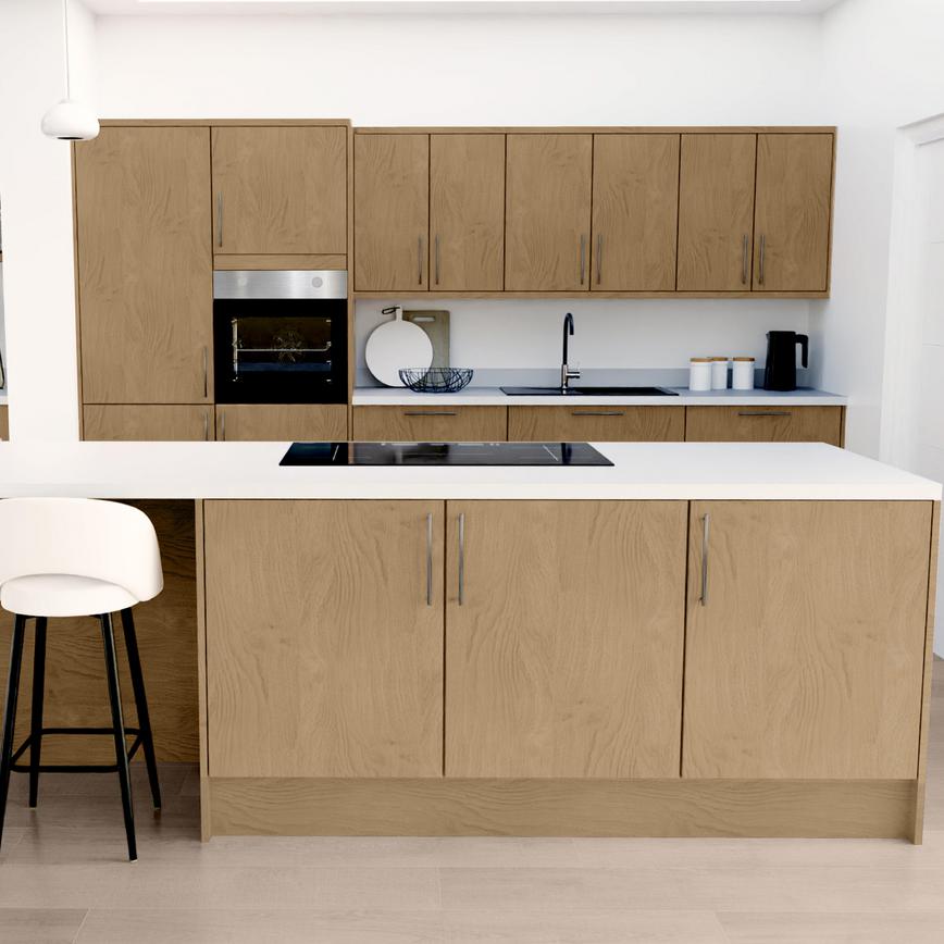 Greenwich Standard Natural Oak EKES Island