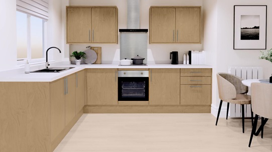 Greenwich Standard Natural Oak EKES L Shape