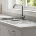 Greenwich Gloss Dove Grey Sink & Tap