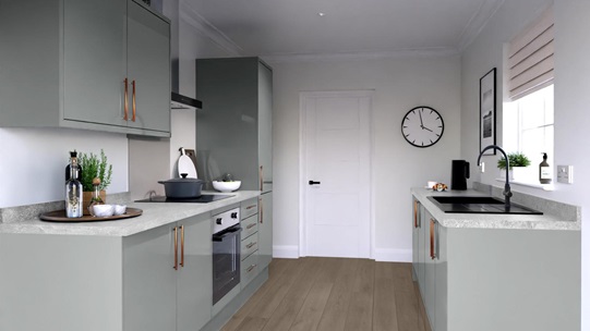 Greenwich Gloss Slate Grey EKES Galley Main Set Shot