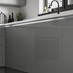 Greenwich Gloss Handleless Slate Grey Cupboards