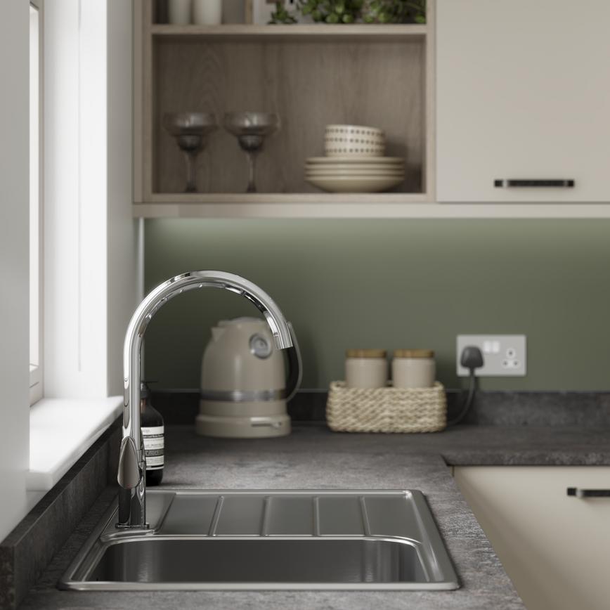 Greenwich Gloss Sandstone Sink Cameo
