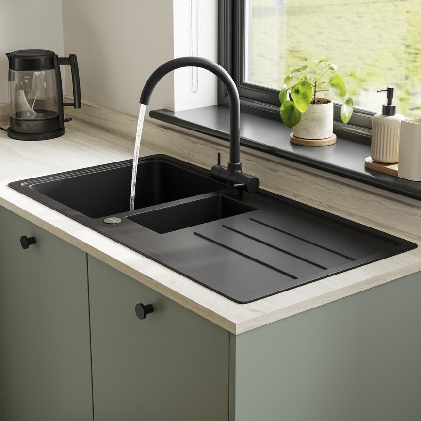 Greenwich Reed Green Sink and Tap