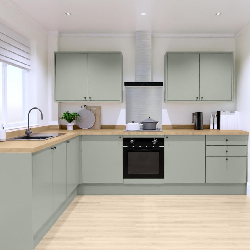 Greenwich Standard Reed Green EKES L Shape