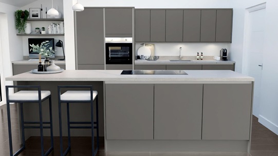 Greenwich Croft Grey Handless EKES Island 