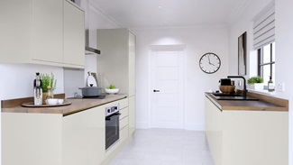 Greenwich Gloss Porcelain Handleless EKES Galley