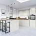Greenwich Gloss Porcelain Handleless EKES Peninsula