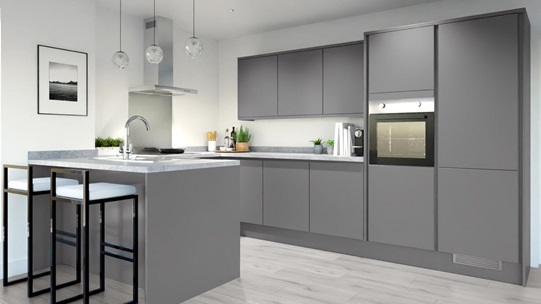 Greenwich Slate Grey Linear EKES Peninsula