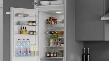 Greenwich Slate Grey Handleless Fridge Freezer