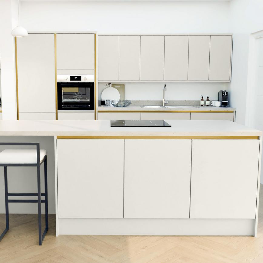 Greenwich Handleless Porcelain EKES Island