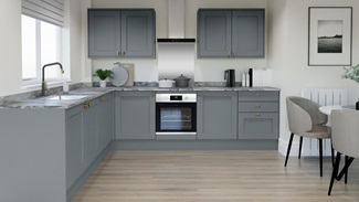 Chelford Dusk Blue EKES L Shape