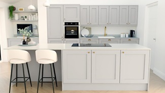 Chelford Dove Grey EKES Island Main Set Shot