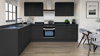 Chelford Charcoal Linear EKES LShape