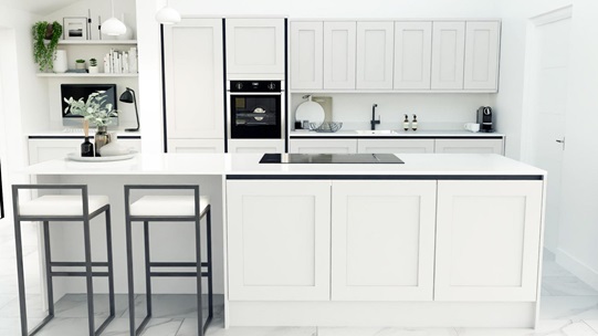 Chelford White Handless EKES Island