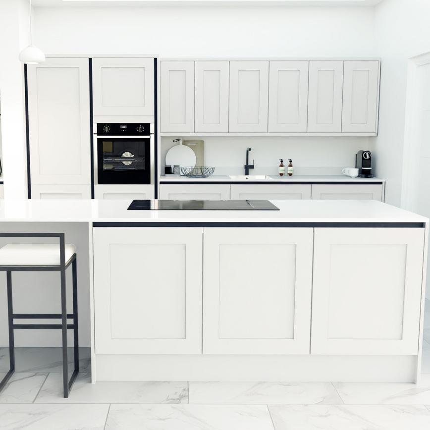 Chelford White Handless EKES Island