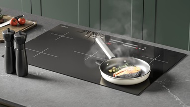 Chelford Fir Green Handleless Hob Cameo