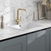 Chelford Dusk Blue Handleless Sink and Tap