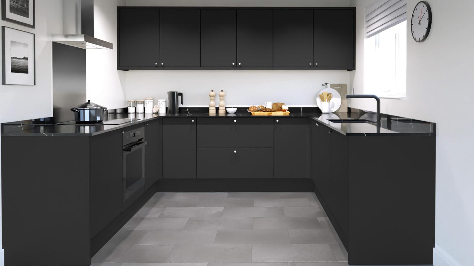 Hockley Super Matt Charcoal EKES U Shaped Main Set Shot