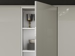 Hockley Mirror Gloss Sandstone Cupboard Interior Cameo
