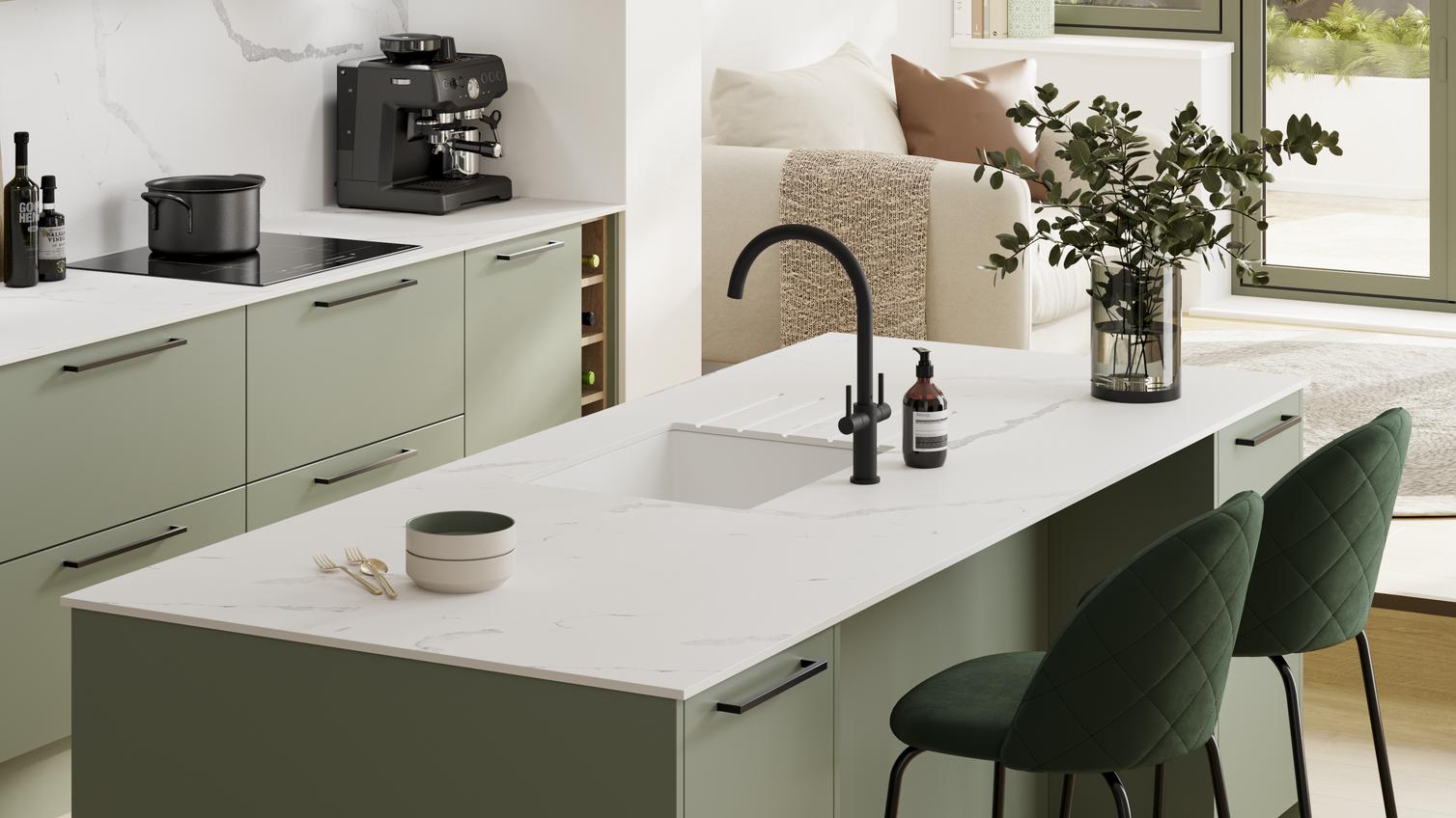 Hockley reed green island detail