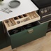 Hockley Super Matt Fir Green Drawer Storage