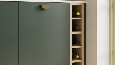 Hockley Super Matt Fir Green Wine Rack