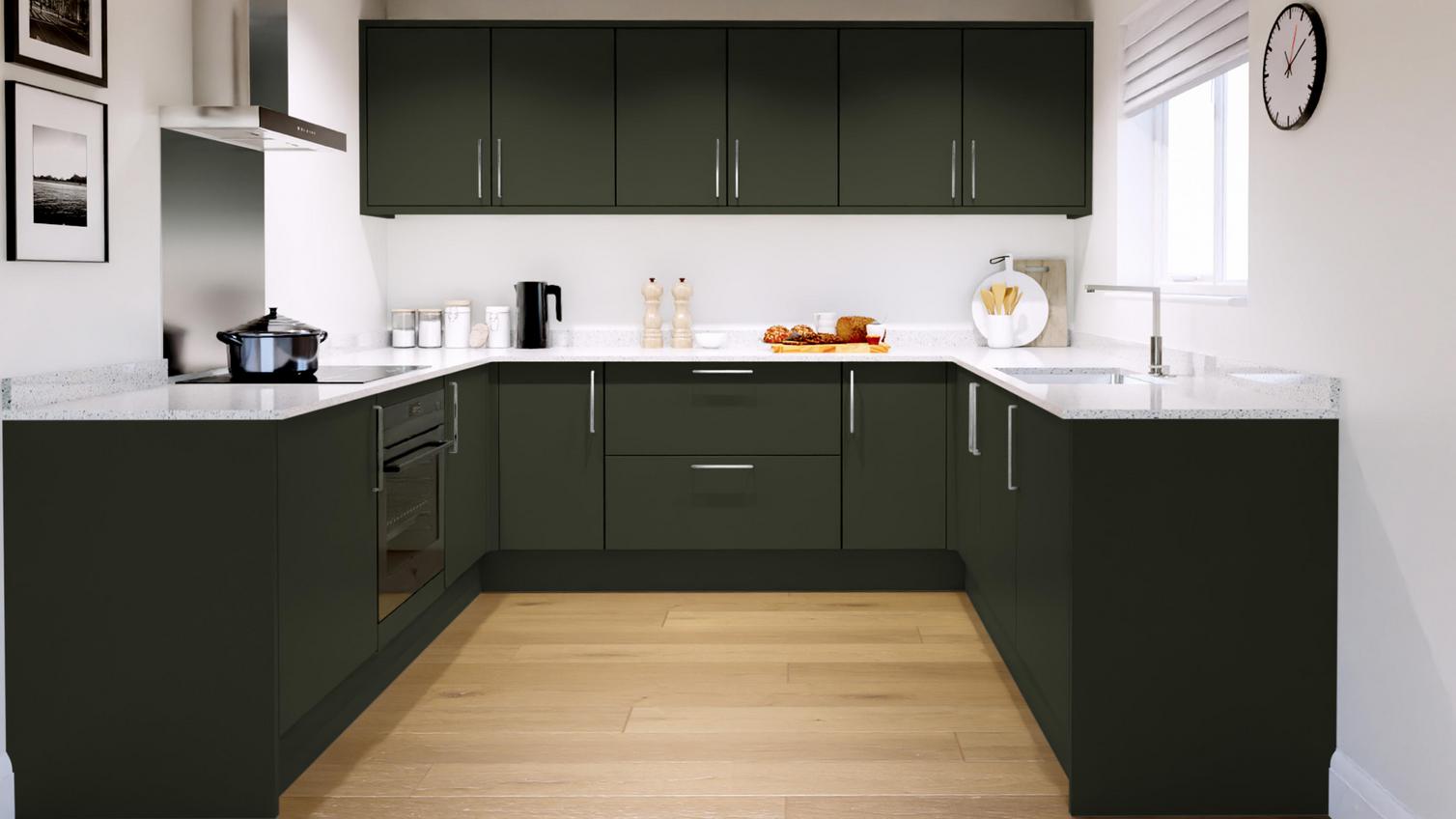 Hockley Super Matt Fir Green EKES U Shape