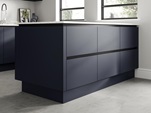 Hockley Super Matt Navy Handleless - Island