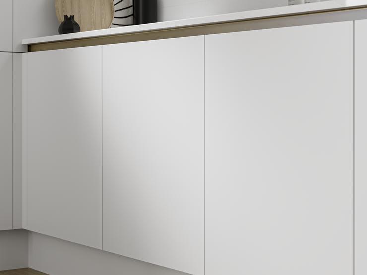 Hockley super matt white handleless frontals