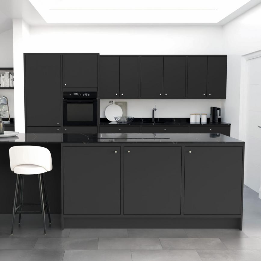 Hockley Super Matt Charcoal In-Frame EKES Island