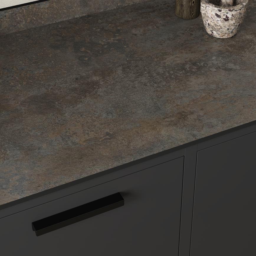 Hockley Super Matt Charcoal In-Frame Worktop Cameo