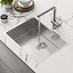 Hockley Super Matt Concrete Handleless Sink Detail