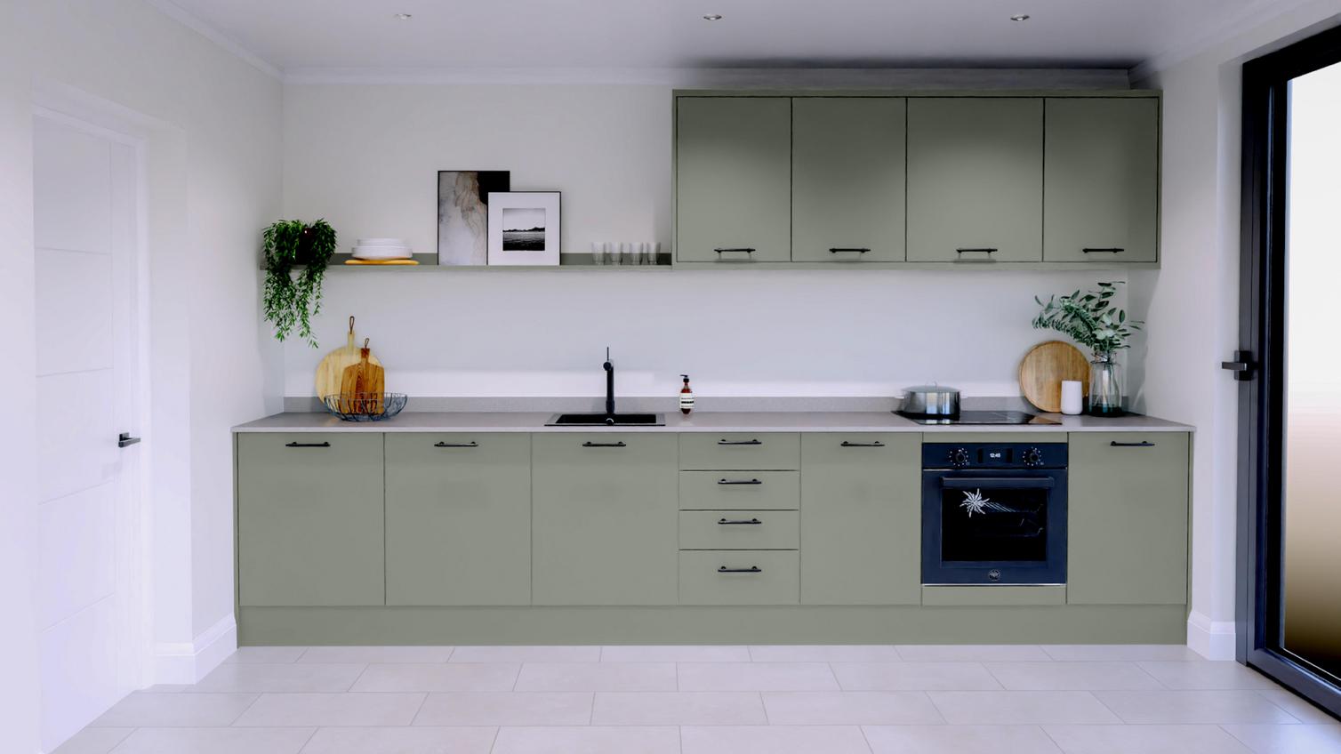 Hockley Mirror Gloss Reed Green EKES Single Wall