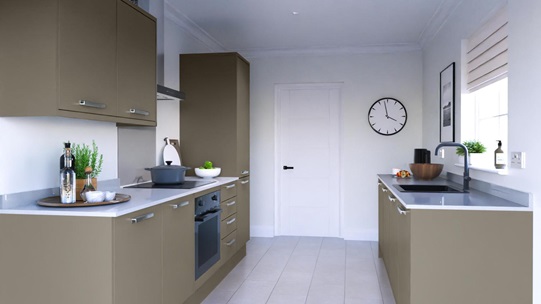 Hockley Mirror Gloss Sand Grey EKES Galley