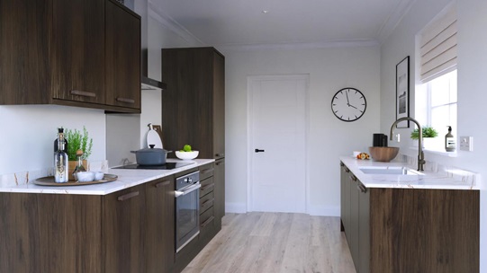 Hockley Textures Dark Oak EKES Galley