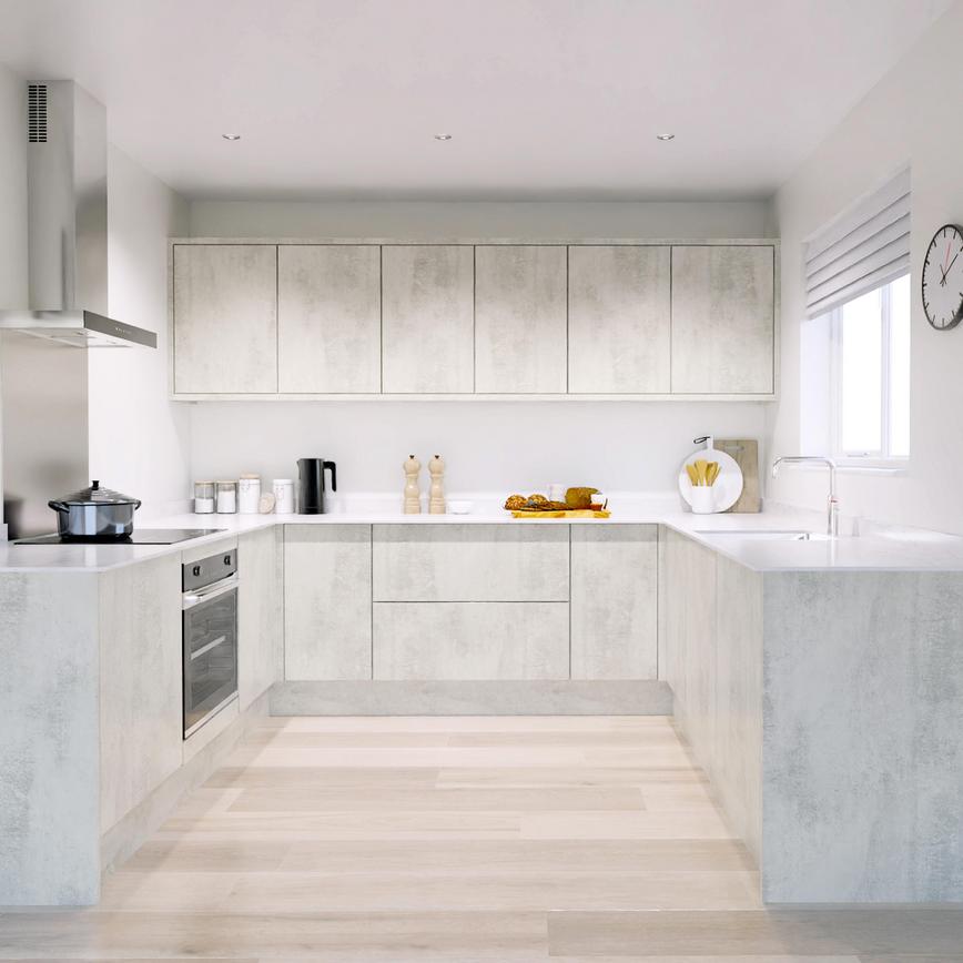 Hockley Textures White Stone UShape EKES 