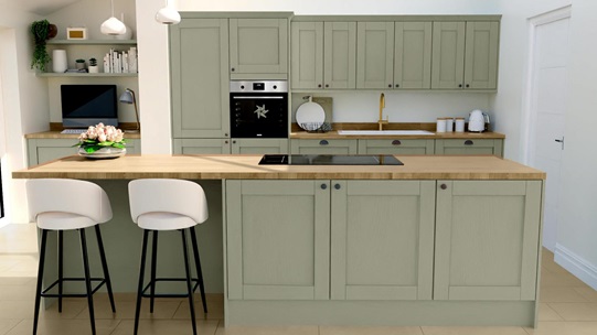 Halesworth Sage Green EKES Island