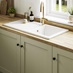 Halesworth Sage Green Sink and Tap