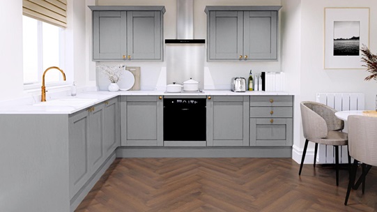 Halesworth Dusk Blue EKES L Shape