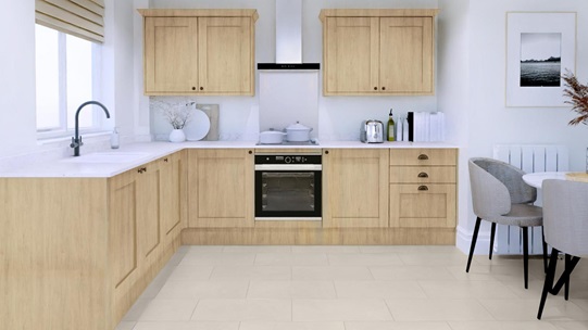 Halesworth Oak EKES L Shape