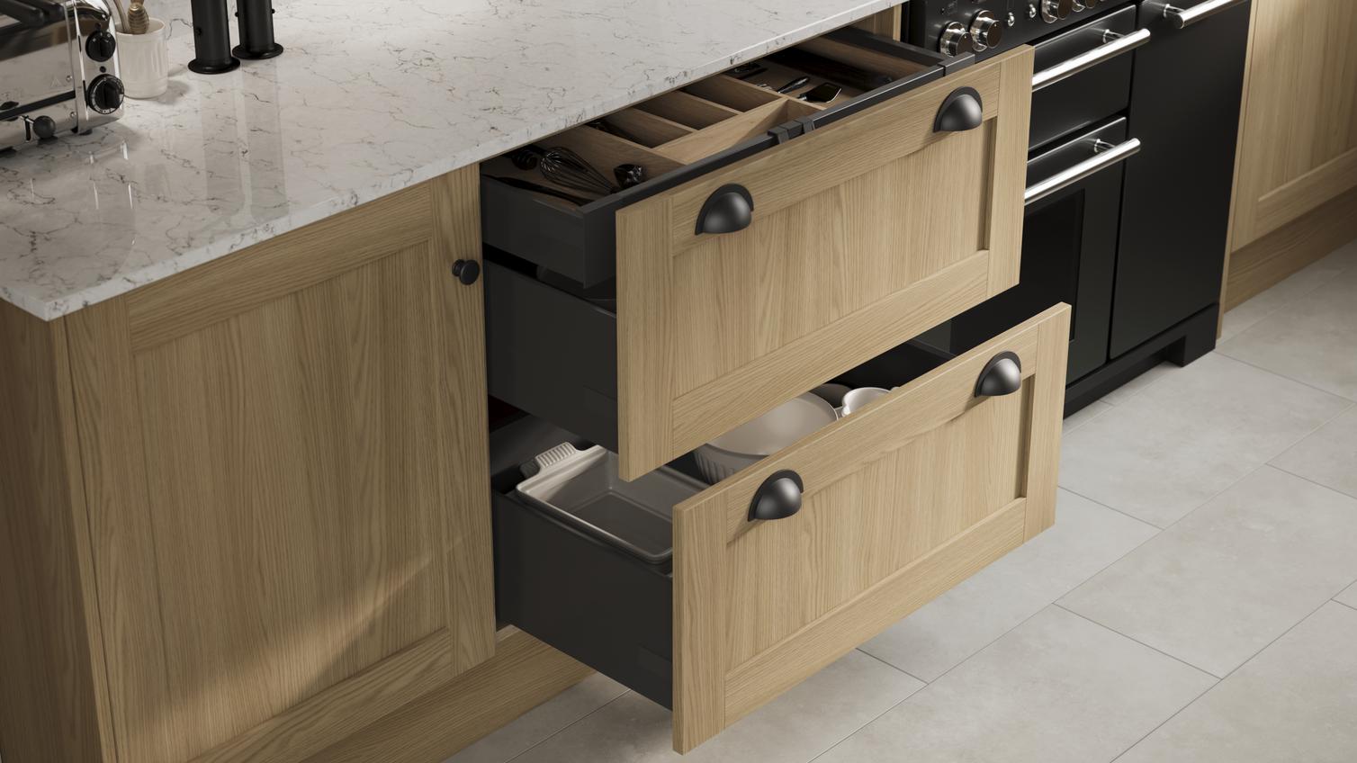 Halesworth Oak Storage Drawer