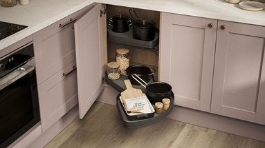 Halesworth Antique Rose 1000 Full Extension Corner Storage