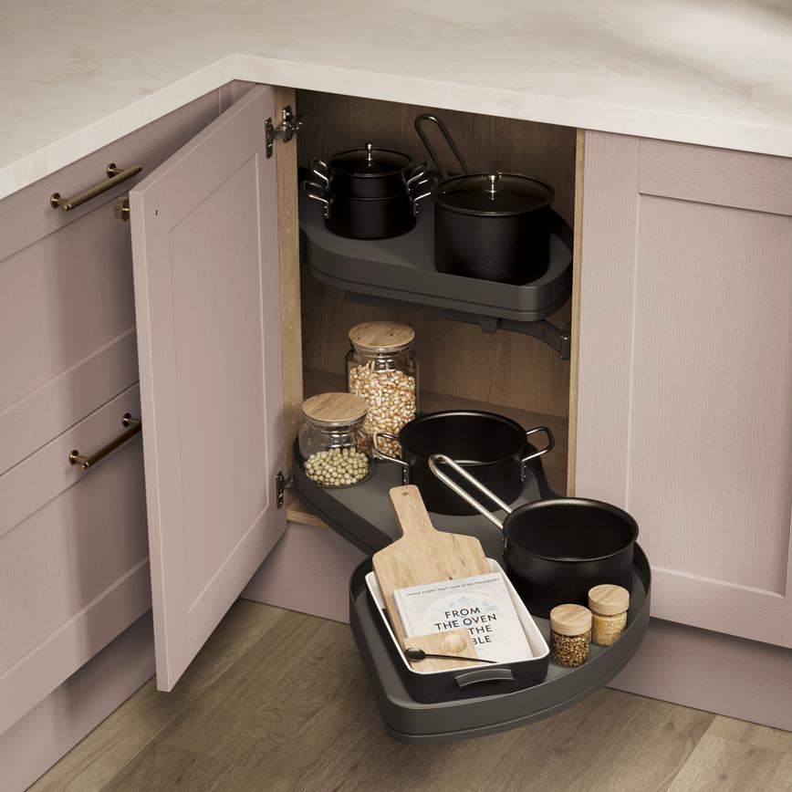 Halesworth Antique Rose 1000 Full Extension Corner Storage