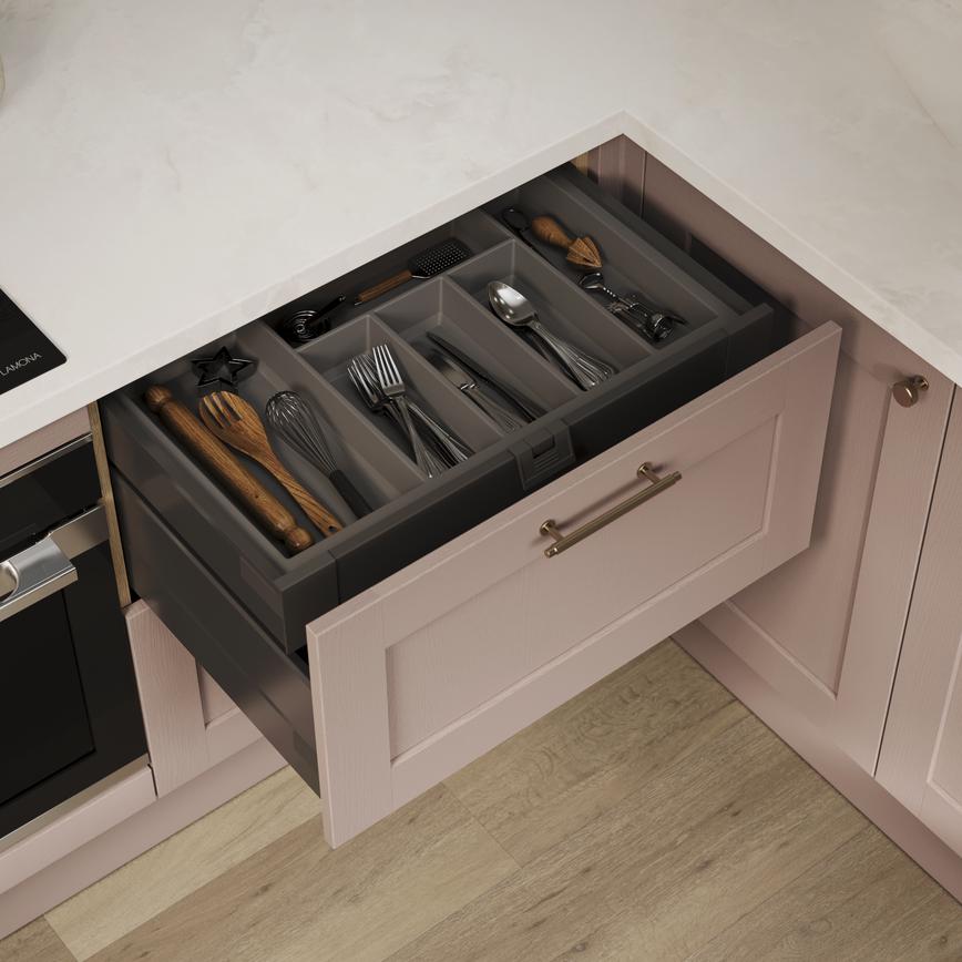 Halesworth Antique Rose Soft Touch Moulded Cutlery Tray 700mm