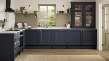 Bridgemere Navy Main Kitchen Set Shot