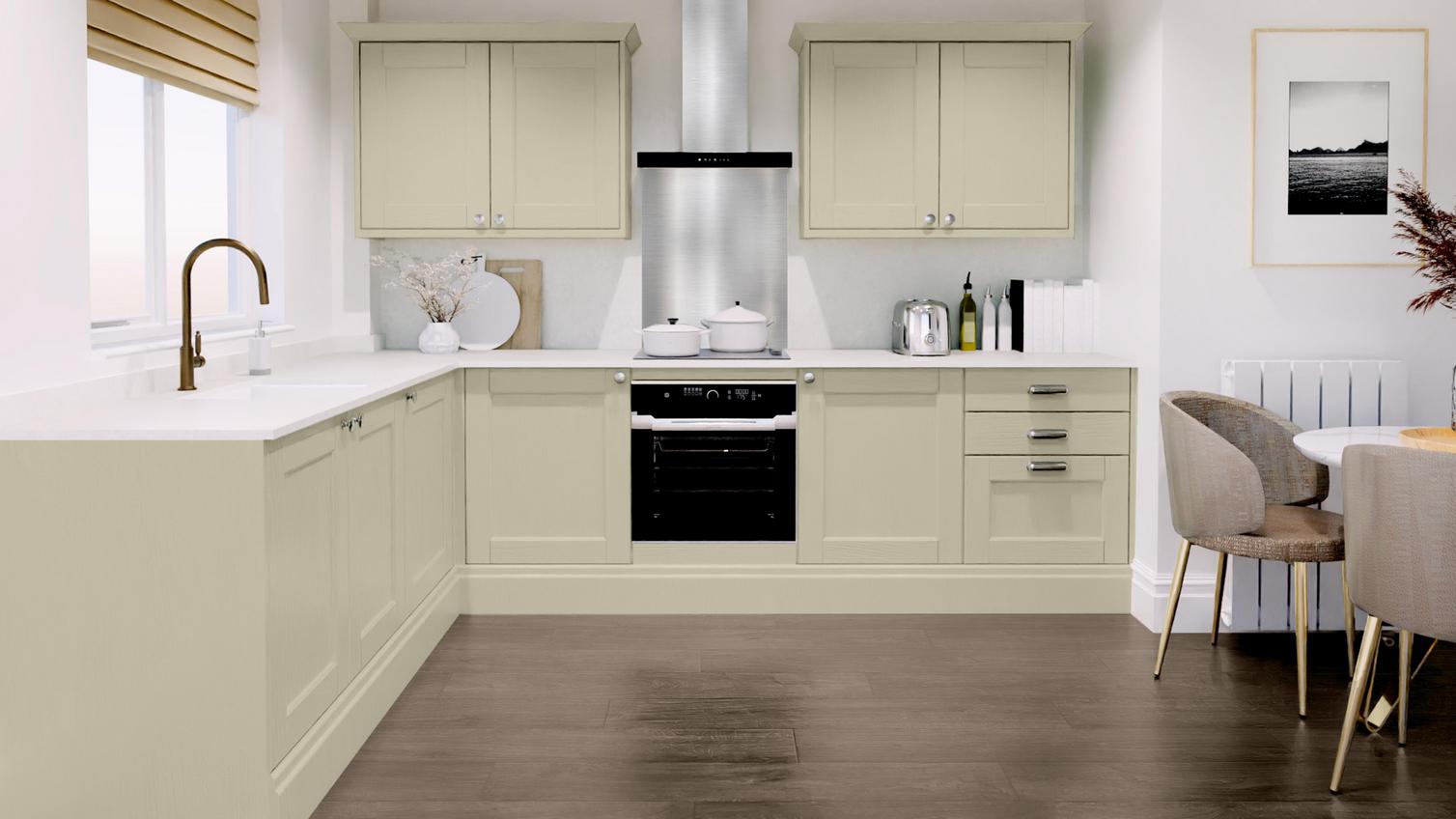 Bridgmere Sage Green EKES  Set Shot L Shape