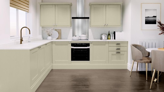 Bridgmere Sage Green EKES  Set Shot L Shape